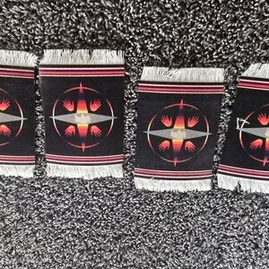 Pendleton Black and Red Coasters